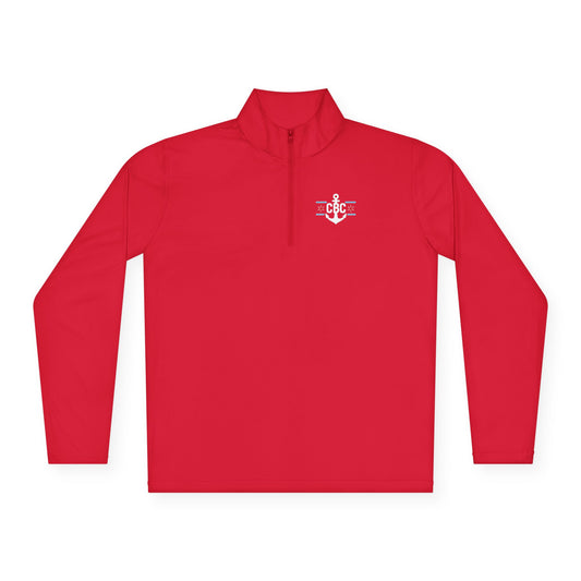 Chicago Boat Crew Quarterzip - Tiger Red