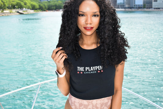 Playpen Crop Top - Black