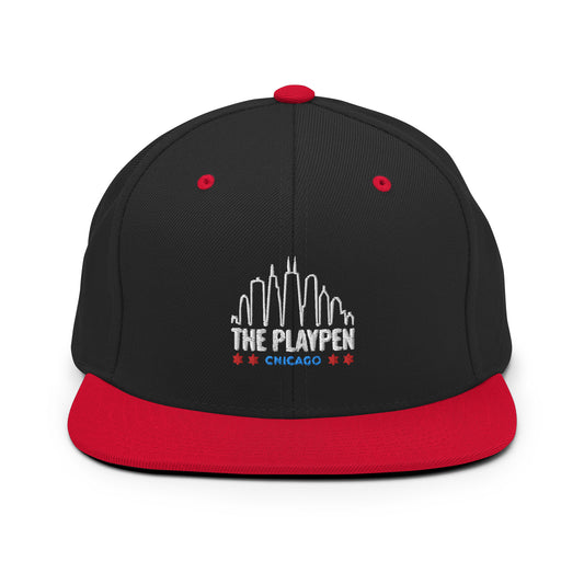 Playpen Snapback - Black & Red